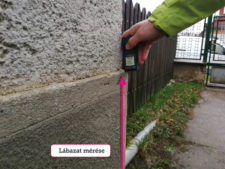 Lábazat megmérése