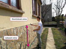 Lábazati-homlokzati zóna meghatározása